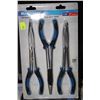 Image 1 : MASTERCRAFT 3 PC LONG REACH PLIER SET