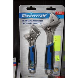 MASTERCRAFT 3 PC ADJUSTABLE WRENCH SET