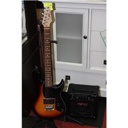 PEAVEY ROCK MASTER ELECTRIC GUITAR W AMP AND STAND