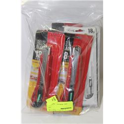 BAG OF 7 NEW UTILITY KNIVES