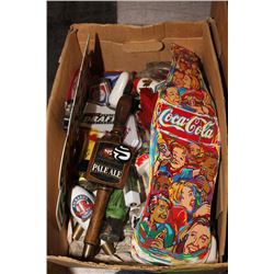 BOX OF ASSORTED TAP HANDLES