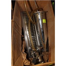 STAINLESS STEEL BEER TOWER W/ DRAIN TRAY