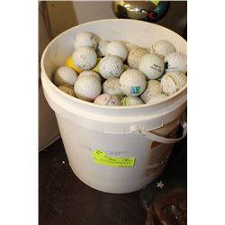 BUCKET OF ASSORTED GOLF BALLS