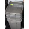 Image 1 : RUBBERMAID ROUCHNECK TUBS X 4
