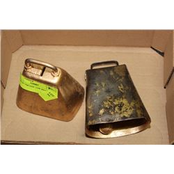 PAIR OF VINTAGE COW BELLS