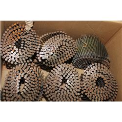 BOX W/ 6 COILS OF 3 1/4 IN. FRAMING NAILS