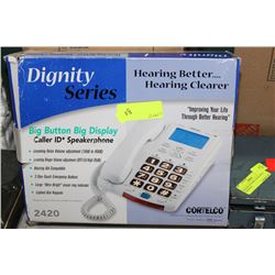 BIG BUTTON DISPLAY PHONE W CALLER ID AND SPEAKER