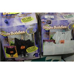 PAIR OF GIGGLEBUDDY GHOST AND WITCH