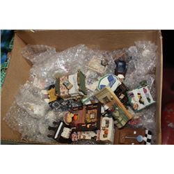 BOX W/ 44 AVON COLLECTABLE FIGURINES