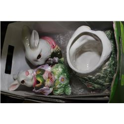 RABBIT CREAMER & COOKIE JAR COLLECTION