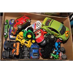 FLAT OF TOY CARS