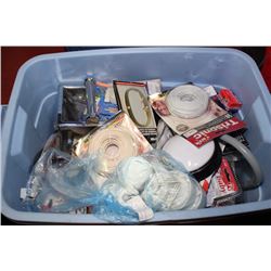 MISC NEW PACKAGES IN LARGE TOTE