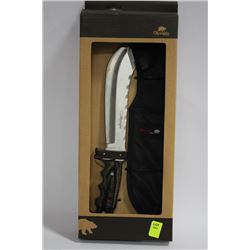 OLYMPIA 30287PKH WOOD HANDLE HUNTING KNIVE