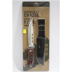 OLYMPIA 30667PKH WOOD HANDLED HUNTING KNIVE