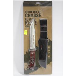 OLYMPIA 30667PKH WOOD HANDLED HUNTING KNIVE