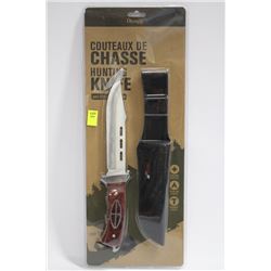 OLYMPIA 30667PKH WOOD HANDLED HUNTING KNIVE