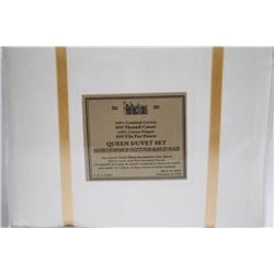 600 THREAD COUNT QUEEN DUVET SET