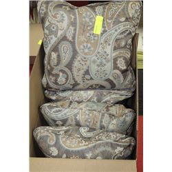 BOX OF NEW SHOWHOME PILLOWS