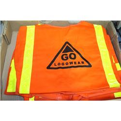 BOX 8 SAFETY VESTS GO LOGOWEAR