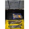 Image 1 : MEDIUM BLACK POWERFIST TOOLBOX WITH WRENCHS ETC