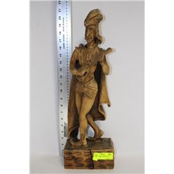 WOODEN ROBIN HOOD STATUE