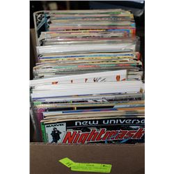 BOXES OF 100+ UNSEARCHED COMICS - 1970'S+