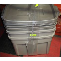 RUBBERMAID ROUCHNECK TUBS X 4