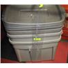 Image 1 : RUBBERMAID ROUCHNECK TUBS X 4
