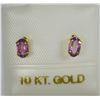 Image 1 : 10K GOLD GARNET EARRINGS