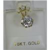 Image 1 : 10K GOLD CUBIC ZIRCONIA PENDANT