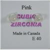 Image 2 : 14K GOLD PINK CUBIC ZIRCONIA STAR EARRINGS