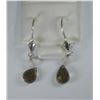 Image 1 : STERLING SILVER SMOKEY QUARTZ EARRINGS