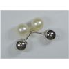 Image 1 : STERLING SILVER FRESHWATER PEARL 2-IN-1 REVERSIBLE