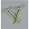 Image 2 : 14K GOLD FRESHWATER PEARL EARRINGS