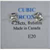 Image 2 : STERLING SILVER CUBIC ZIRCONIA EARRINGS