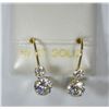 Image 1 : 10K GOLD CUBIC ZIRCONIA EARRINGS