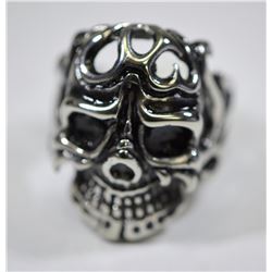 STAINLESS STEEL SKULL MEN'S RING