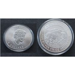 2015 .9999 FINE SILVER CANADIAN EIGHT DOLLAR COIN