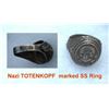 Image 1 : GERMAN OFFICER SS TOTENKOPF RING MARKED SS