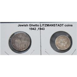 TWO NAZI GERMAN GHETTO COINS
