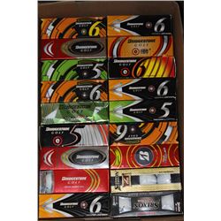 FLAT OF NEW IN BOX GOLF BALLS