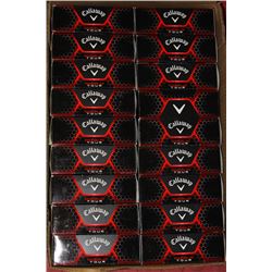 FLAT OF NEW IN BOX GOLF BALLS