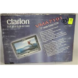 CLARION 7" WIDE COLOUR LCD TRAVEL MONITOR