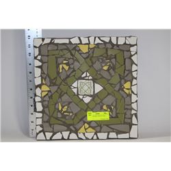 GREEN AND GREY MOSIAC TILE