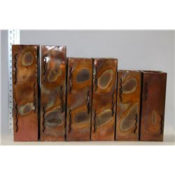 BOX OF METAL SHOWHOME CANDLE HOLDERS