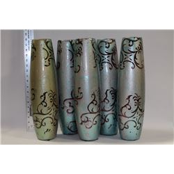 BOX OF 5 NEW SHOWHOME VASES
