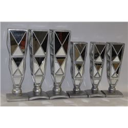 BOX OF SHOWHOME SILVERTONE AND MIRROR CANDLE