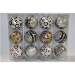 BOX OF SHOWHOME DECORATIVE BALLS