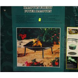NEW HAMPTON FIREPIT / 30" STEEL BOWL & GRATE