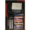 Image 1 : LARGE BOX OF DVDs W/ DVD PLAYER